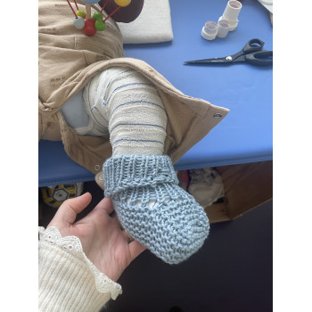 Chaussons bébés : adaptés aux plâtres et attelles, 0 à 18 mois