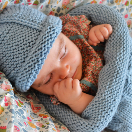 Recharge du kit "Bonnet évolutif" : laine mérinos, idéal pour le bébé