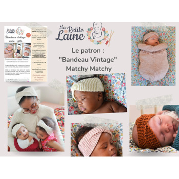 Patran bandeau Maman, Bébé, Enfant